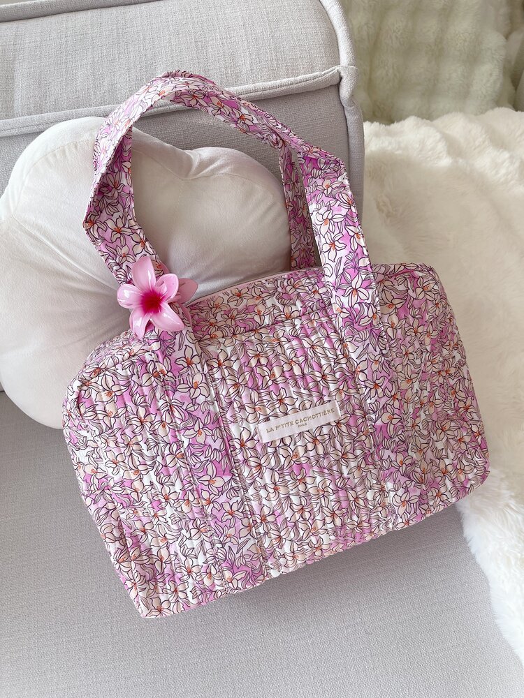 Acacia Flower Travel Bag / Lemonade Pink