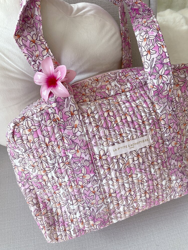 Acacia Flower Travel Bag / Lemonade Pink