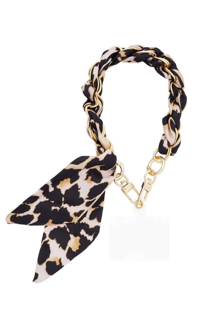 Leopard Scarf Phone Cord