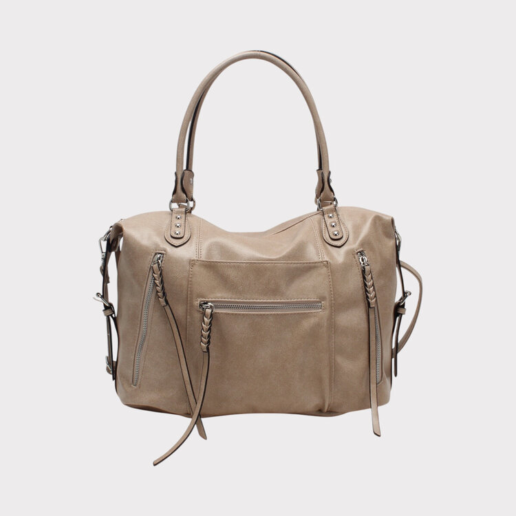 Sofia City Shoulder Bag / Light Taupe