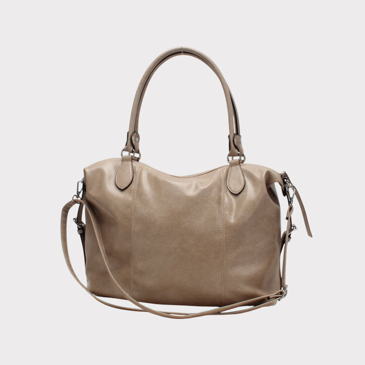 Sofia City Shoulder Bag / Light Taupe