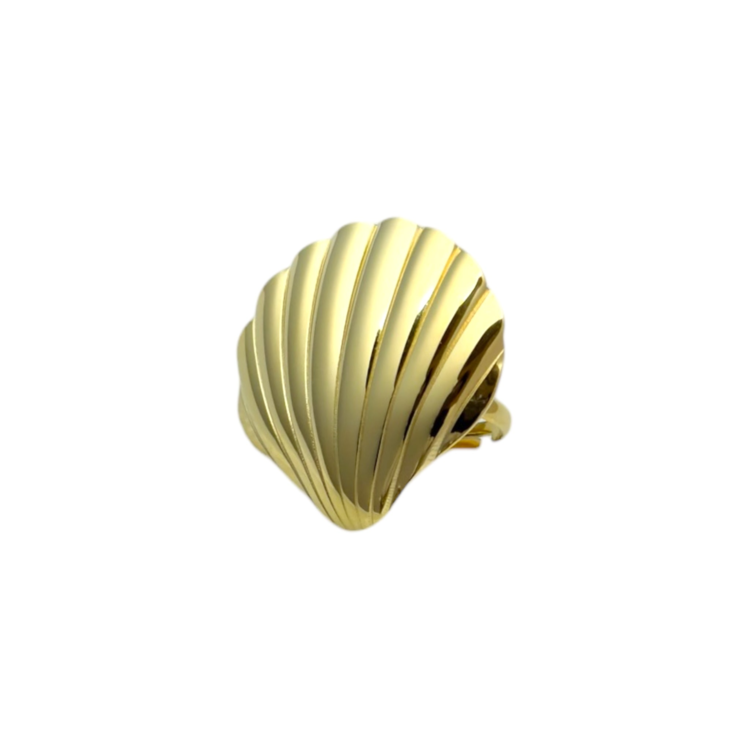 Gold Giant Shell Ring