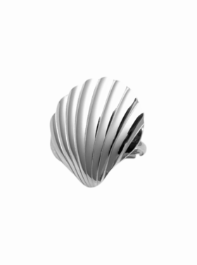 Silver Giant Shell Ring