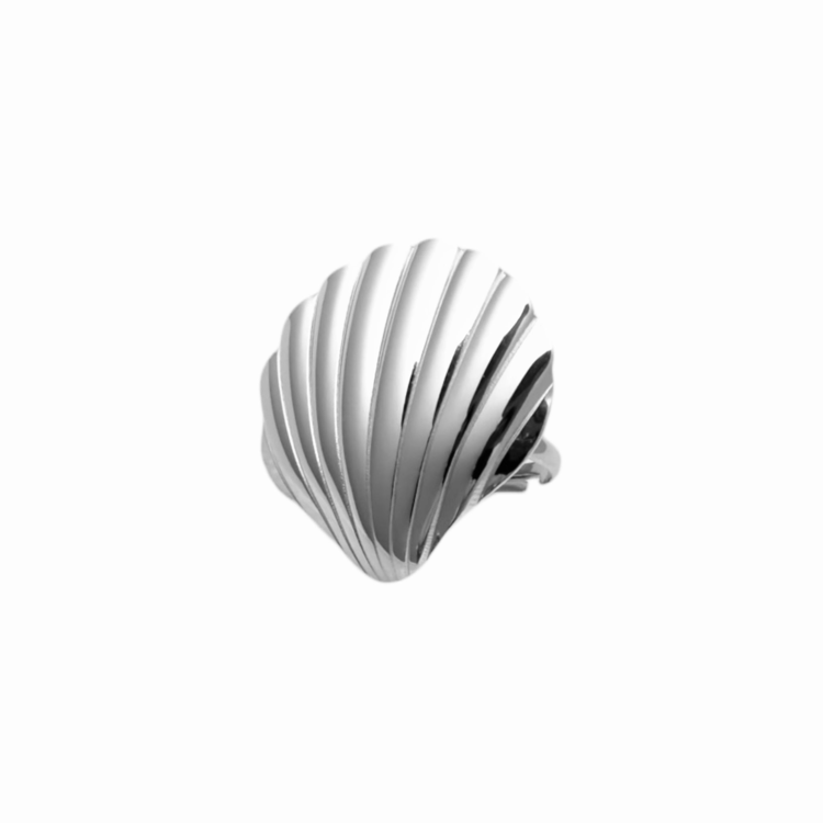 Silver Giant Shell Ring