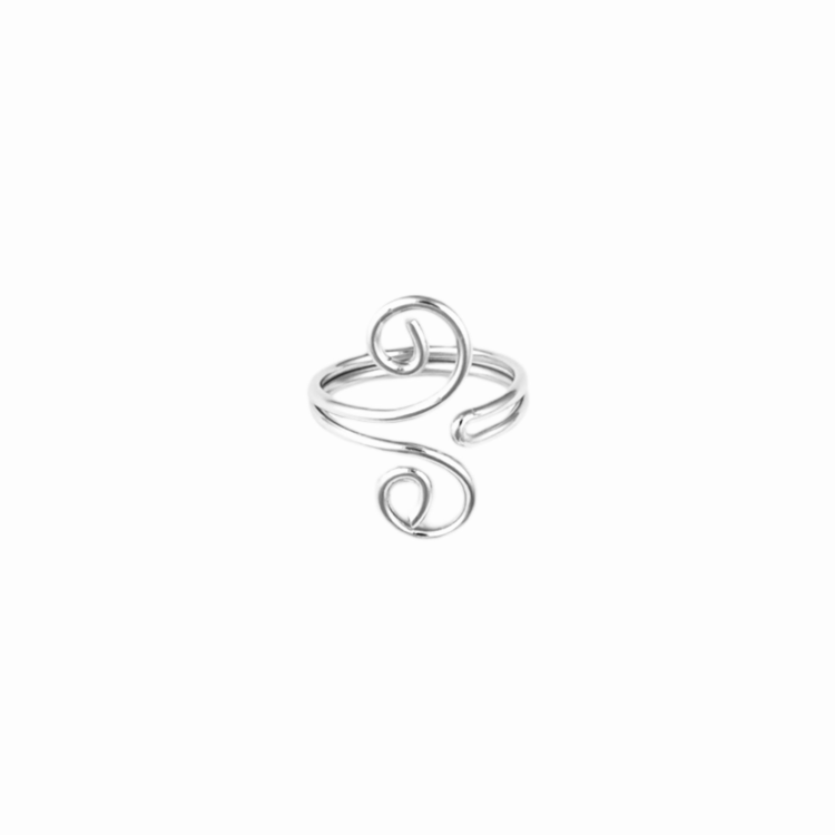 Silver Spiral Ring