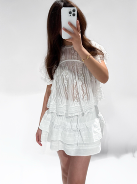 Chayenna Lace Top / White