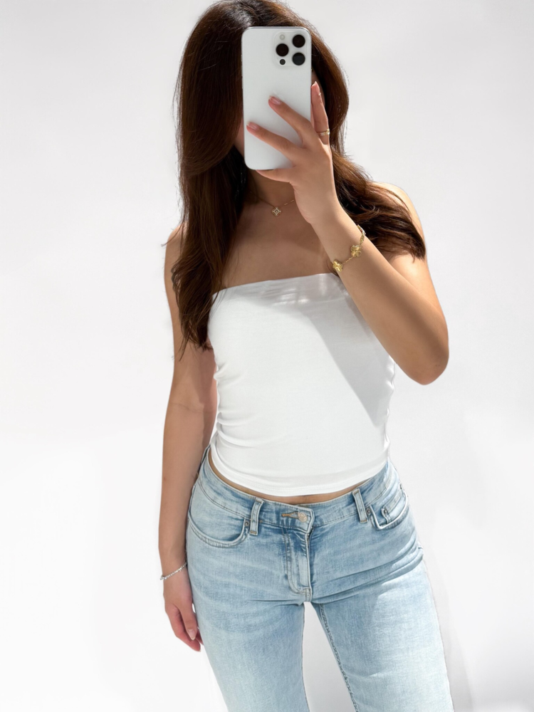 Steffie Basic Tube Top / White