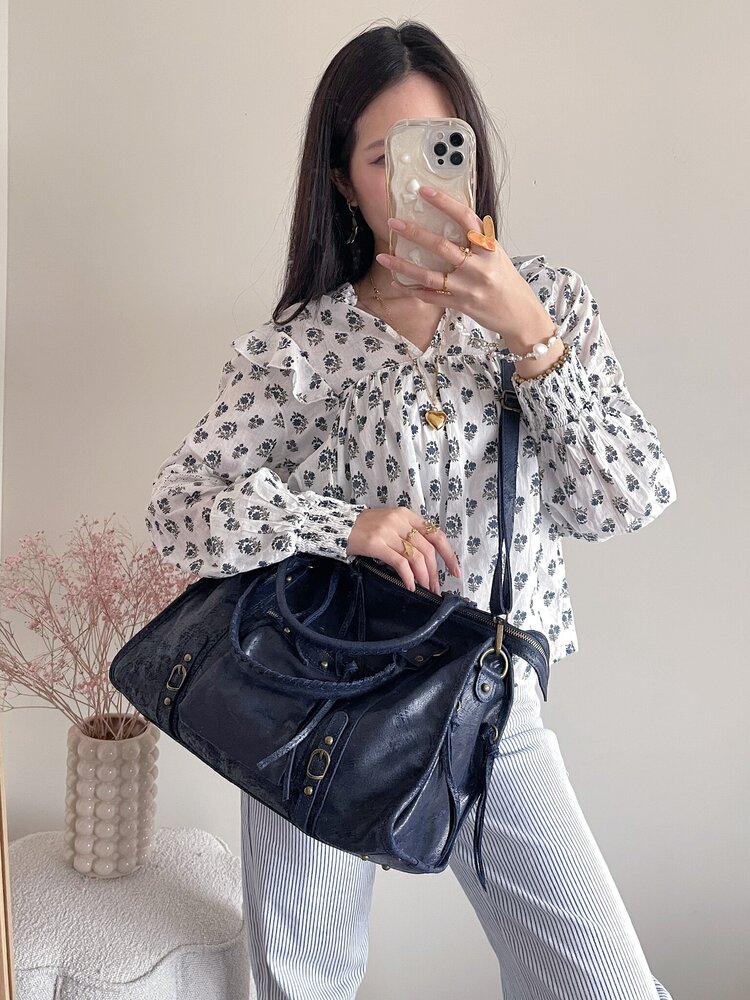 Blaire City Studs Bag / Beige Ecru