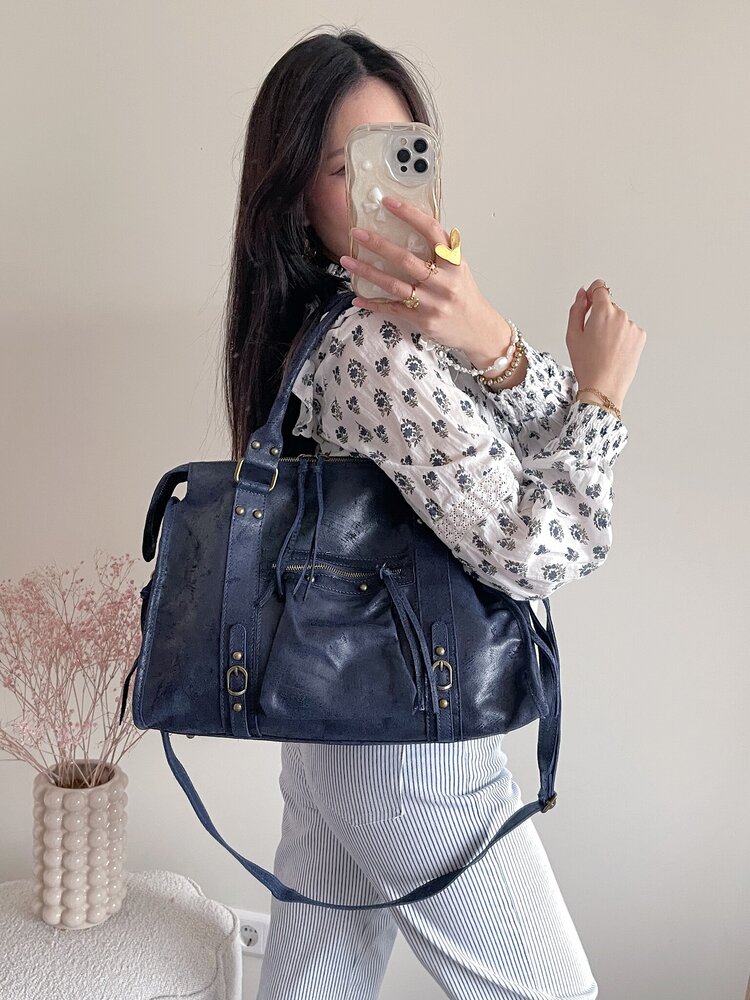 Blaire City Studs Bag / Beige Ecru