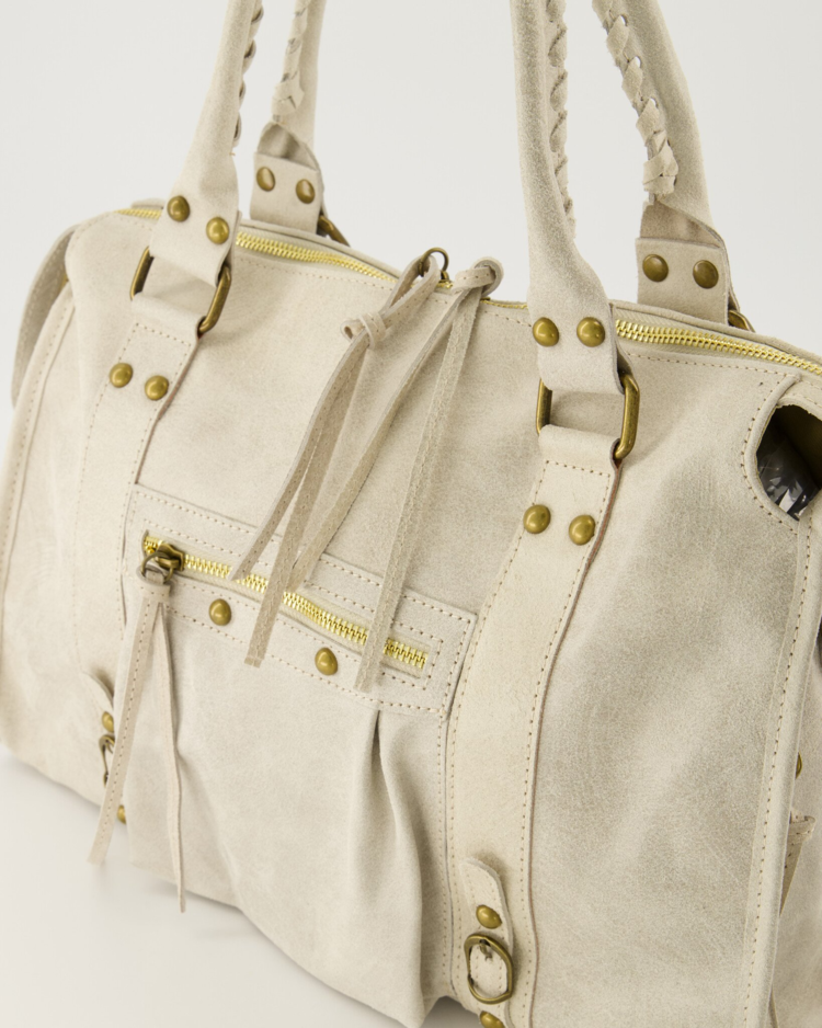 Blaire City Studs Bag / Beige Ecru