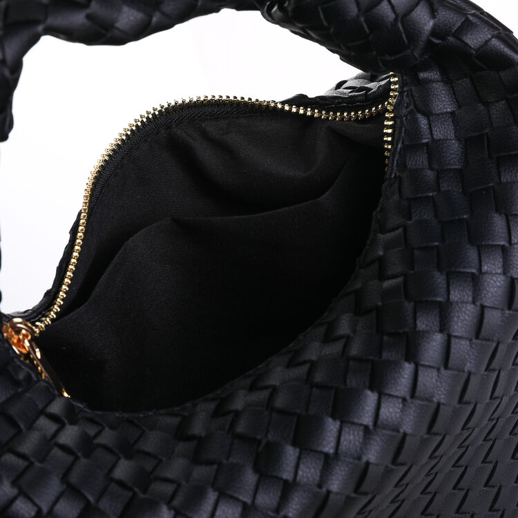 Myrna Braided Knot Bag / Black