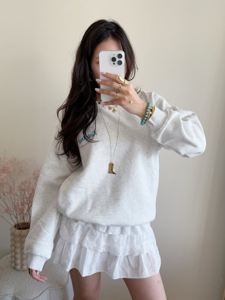Redefined Oversized Sweater / Light Grey