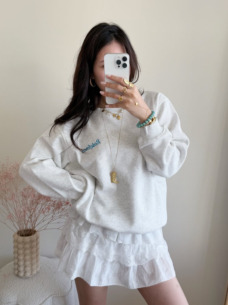 Redefined Oversized Sweater / Light Grey