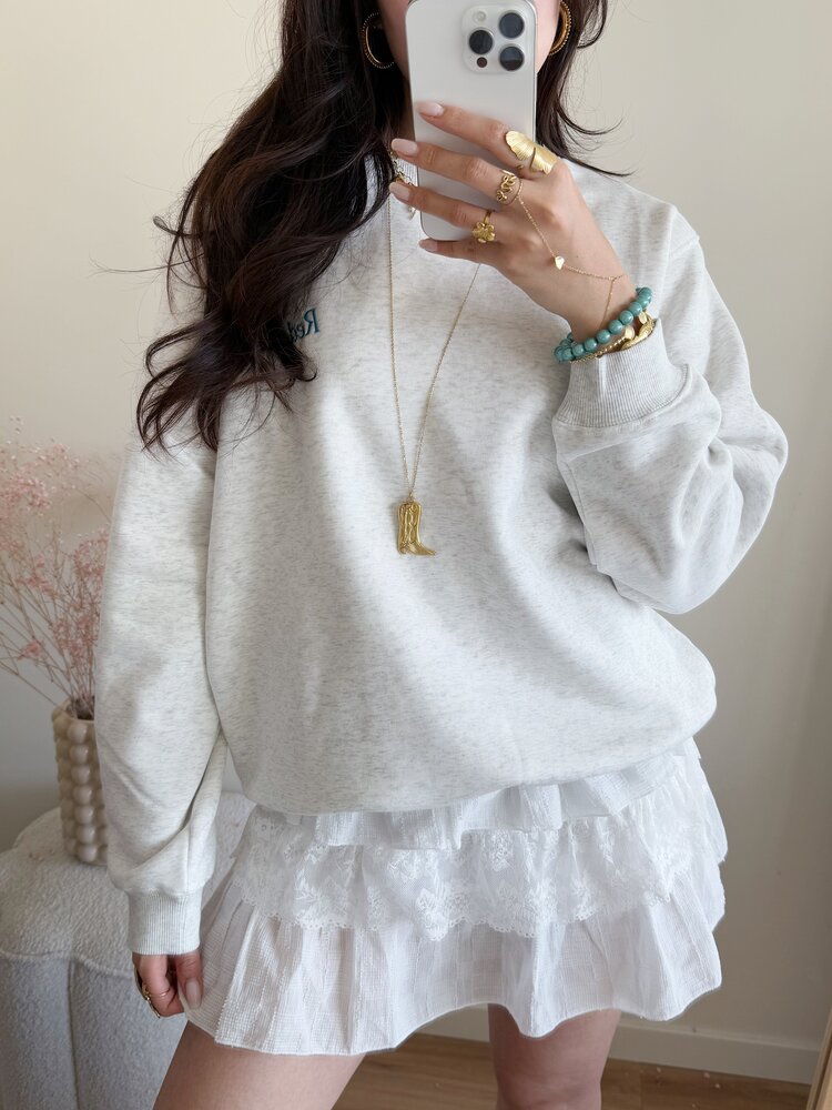 Redefined Oversized Sweater / Light Grey
