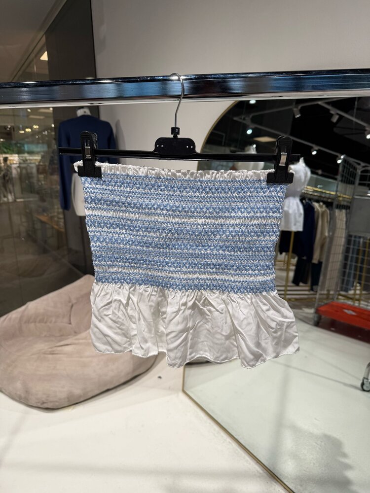 Santorini Tube Top / White & Blue