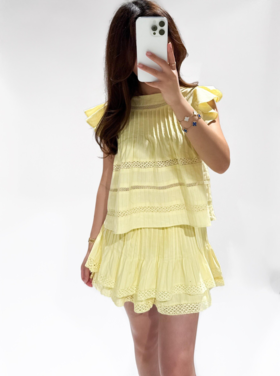 Francesca Embroidered Top / Yellow