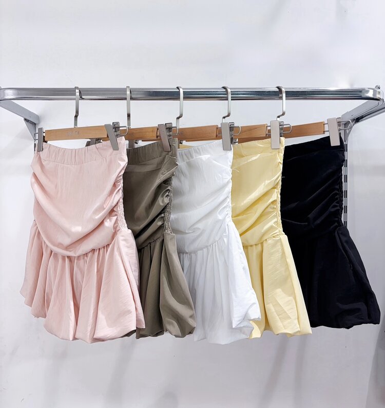 Dottie Peplum Tube Top / Light Yellow