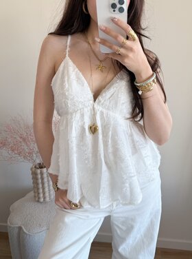 Tamia Cami Top / White