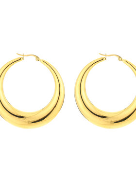 Gold Lucia Hoop Earrings