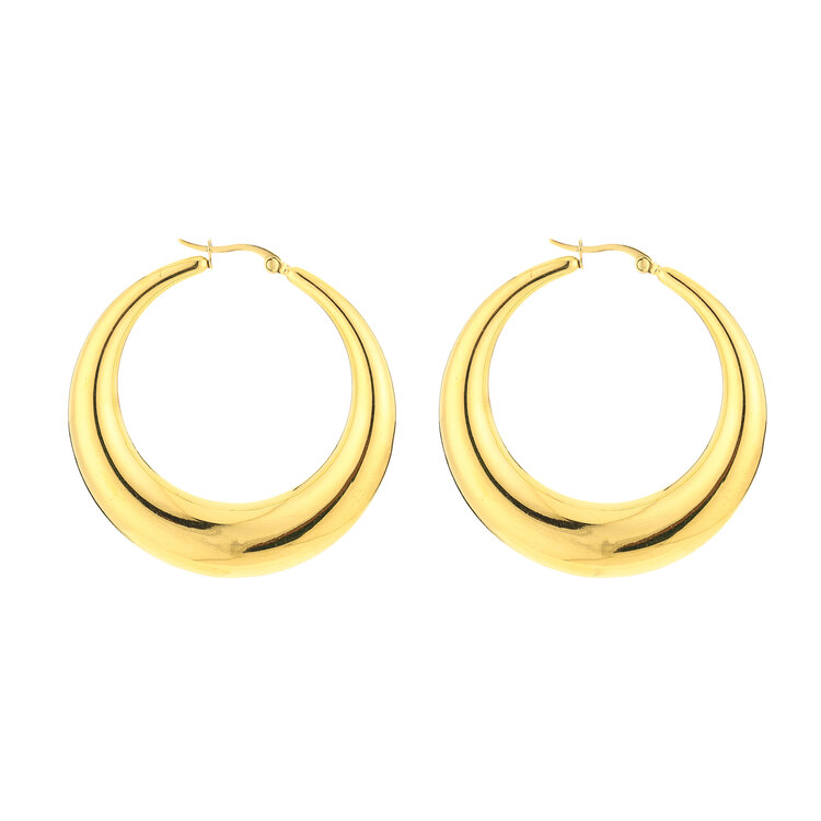Gold Lucia Hoop Earrings