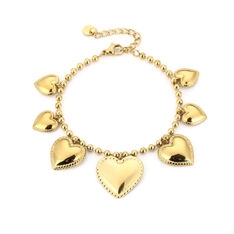Hearts To Hearts Charms Bracelet