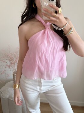 Rhodos Halter Top / Pink