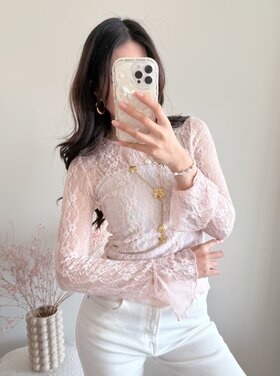 Nehla Lace Top / Light Pink