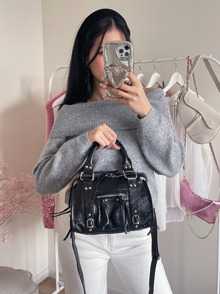 Nora City Studs Bag / Silver