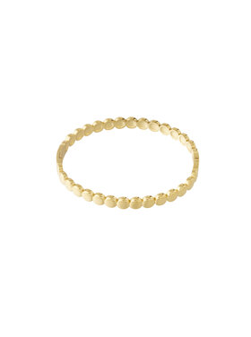 Gold Circles Bangle Bracelet