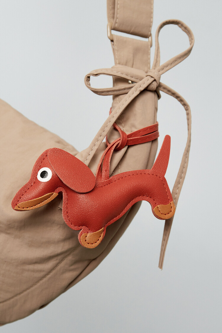 Cute Dachshund Key Chain & Bag Charm / Pink