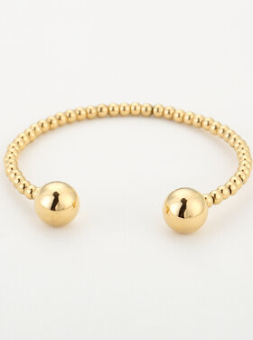 Gold Dots Balls Bangle Bracelet