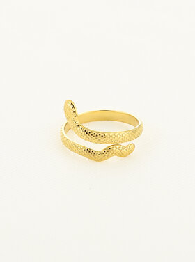 Gold Snake Wrap Ring