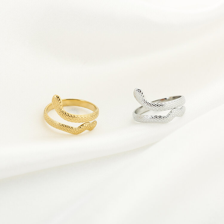 Gold Snake Wrap Ring