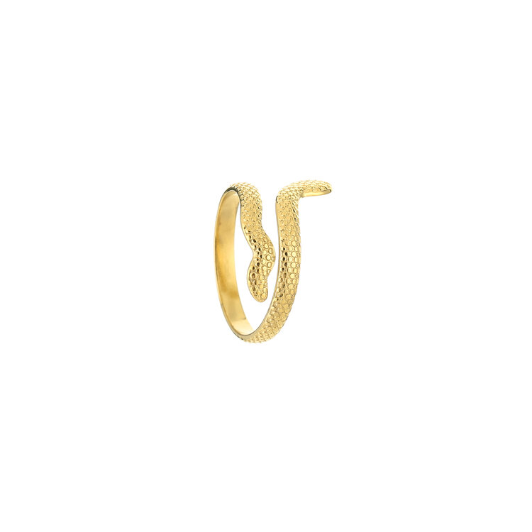 Gold Snake Wrap Ring