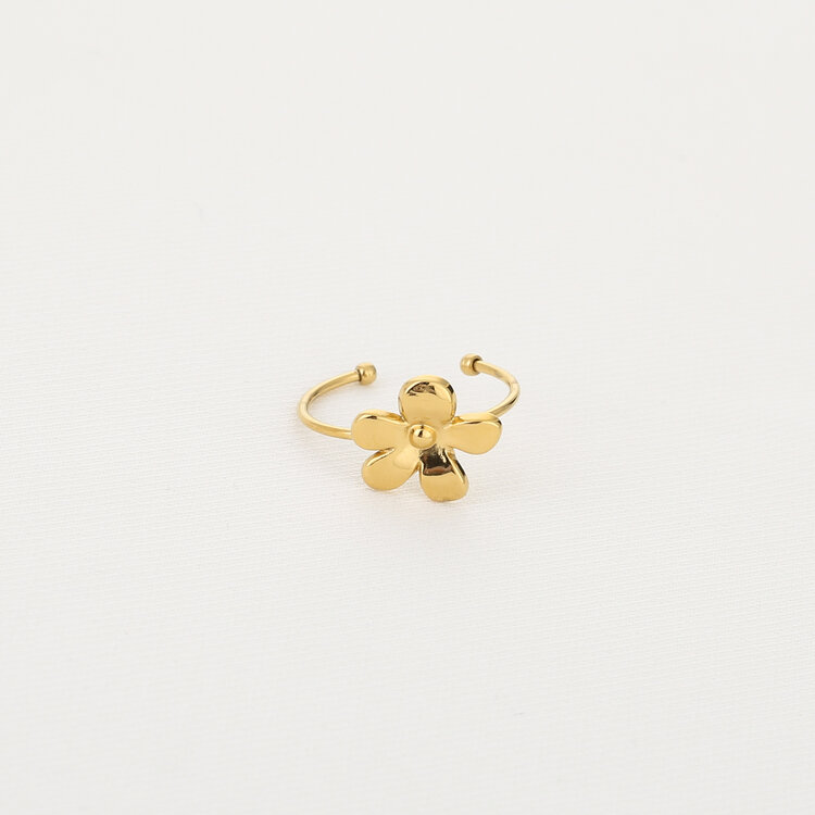 Gold Dainty Floral Ring