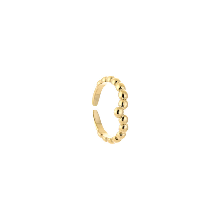 Gold Dots V Ring