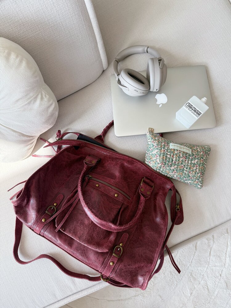 Florianne City Studs Bag / Bordeaux Red