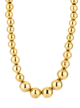 Bold Beaded Statement Necklace / Gold