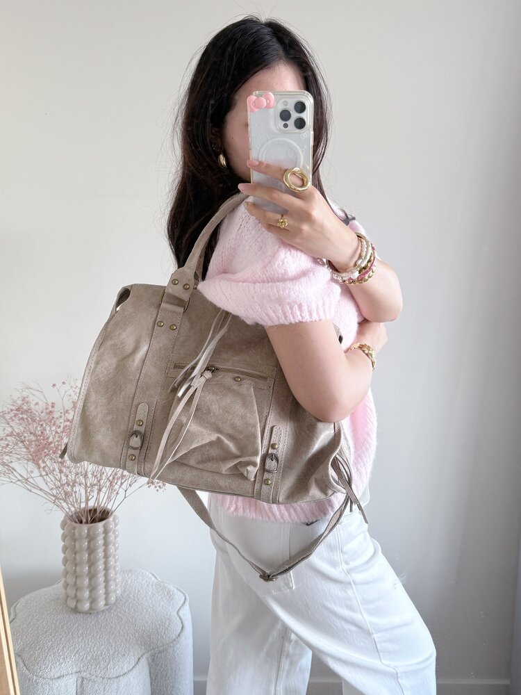 Florianne City Studs Bag / Beige