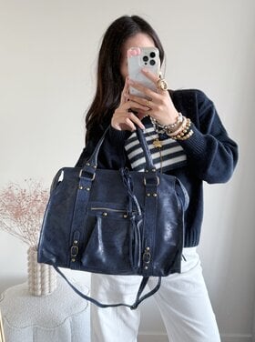 Florianne City Studs Bag / Navy Blue