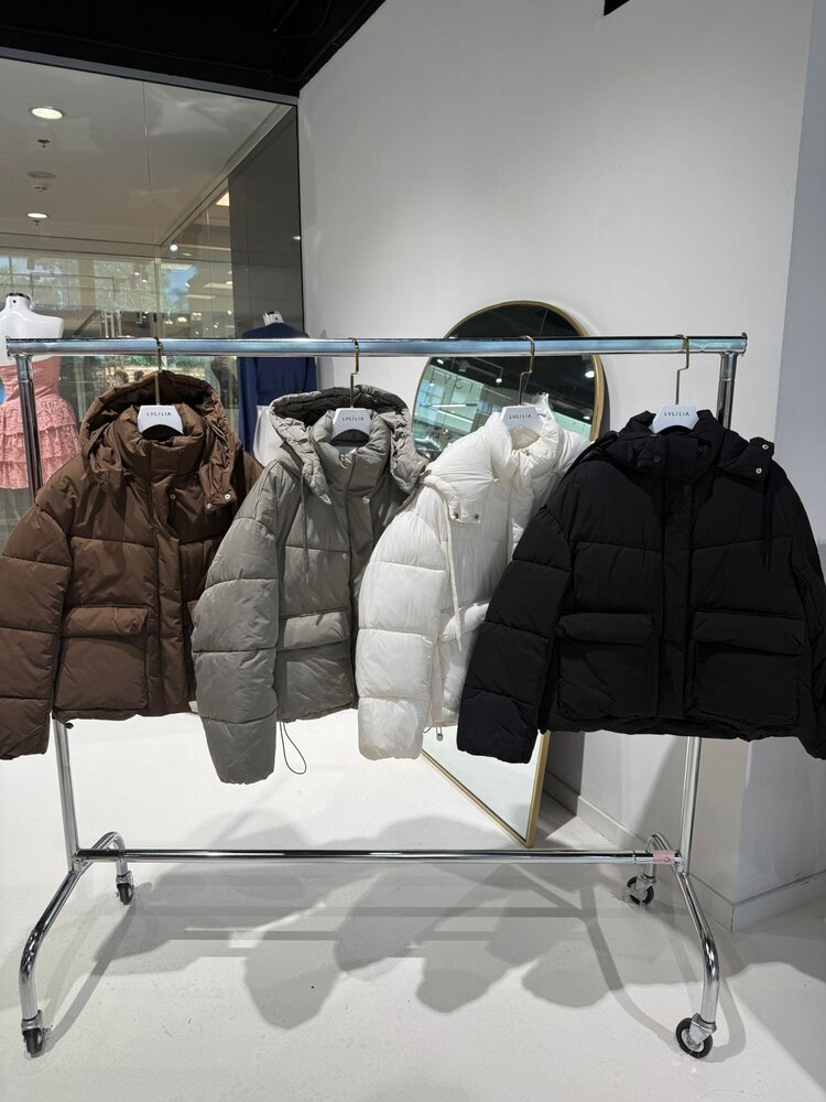 Nour Padded Puffer Coat / Army Green