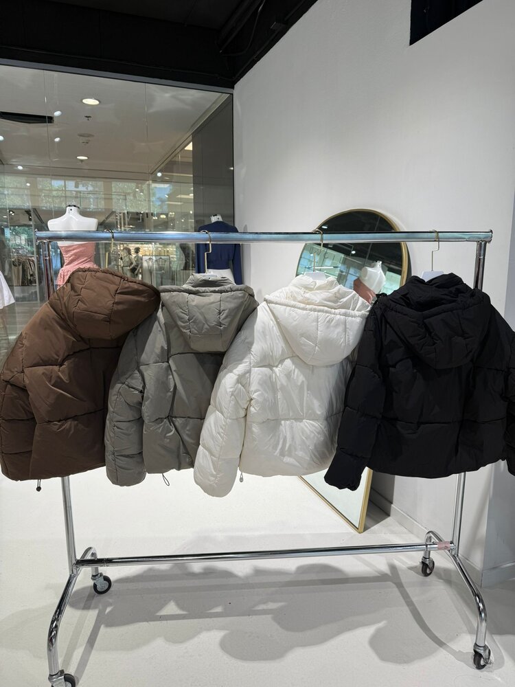 Nour Padded Puffer Coat / Army Green