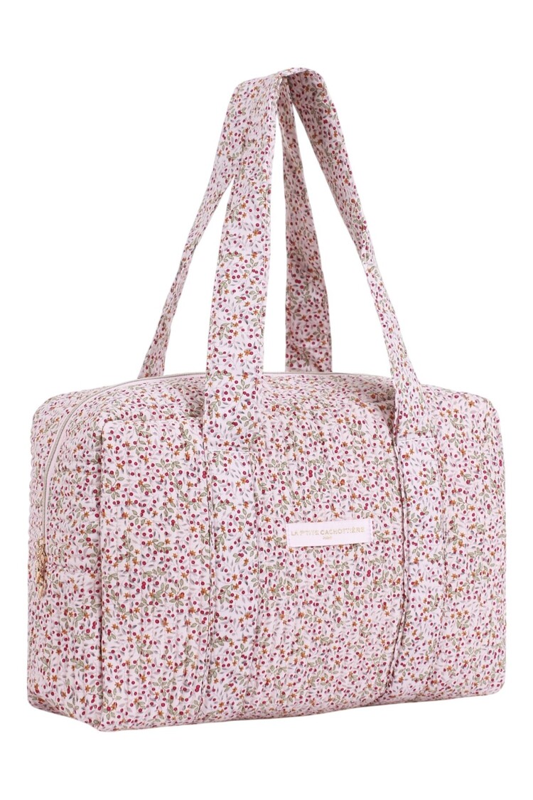 Acacia Flower Travel Bag / Light Pink
