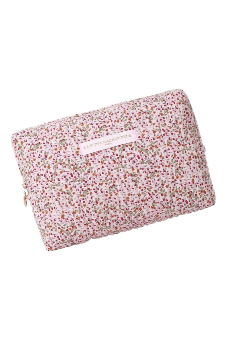 Marly Flower Toiletry Bag / Light Pink (Large)