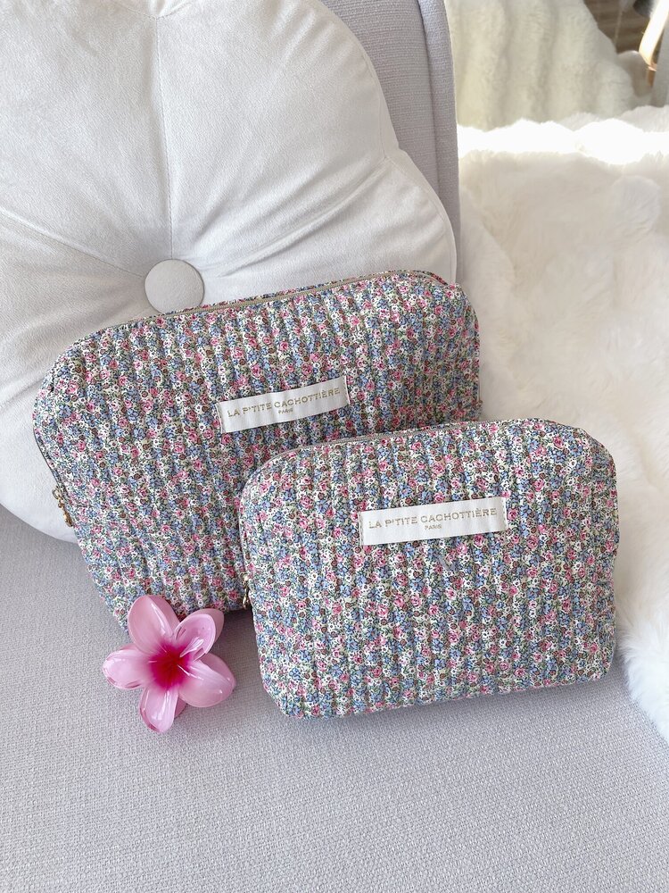 Marly Flower Toiletry Bag / Ecru (Large)