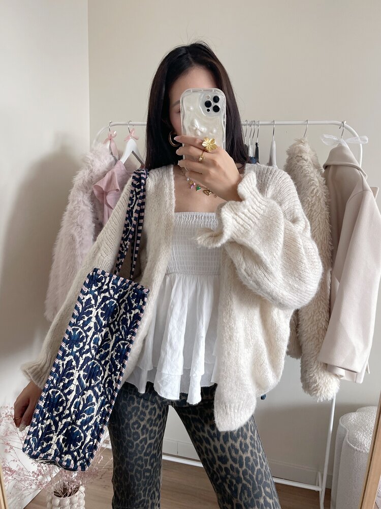 Macie Leopard Shopper Bag / Velour Brown