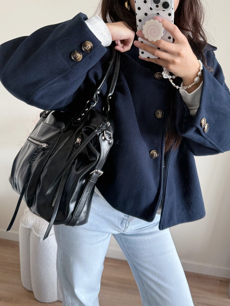 Sofia City Shoulder Bag / Black