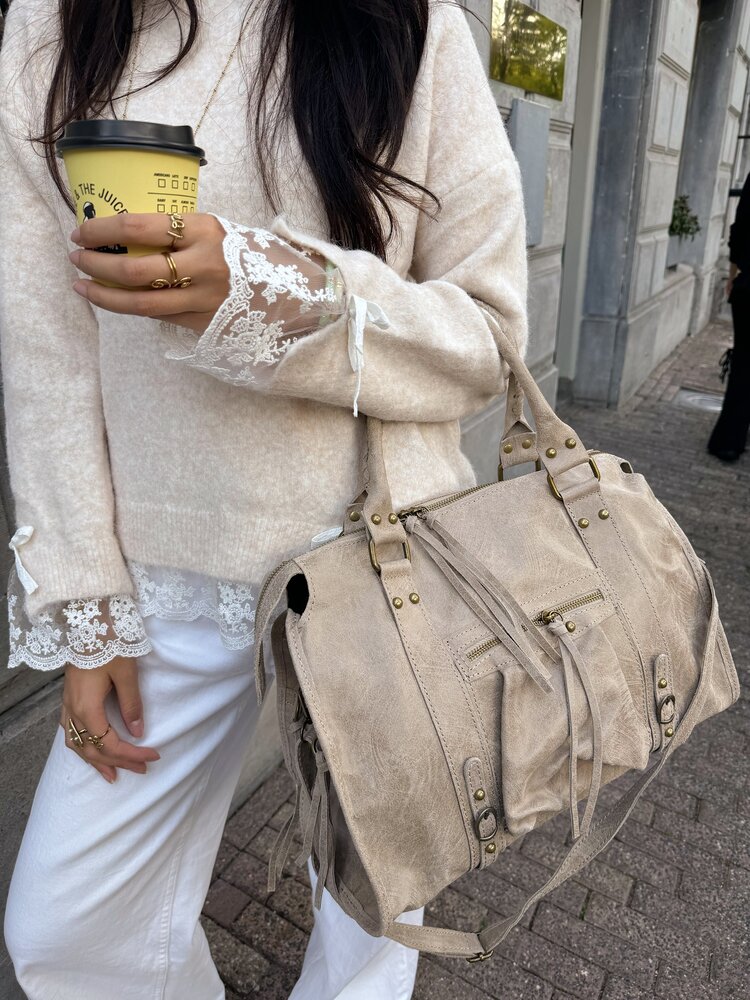 Florianne City Studs Bag / Beige