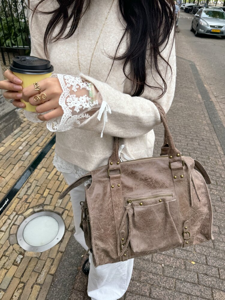 Florianne City Studs Bag / Taupe