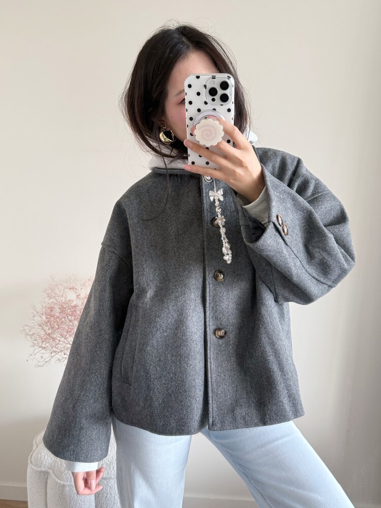 Libby Short Trenchcoat / Grey